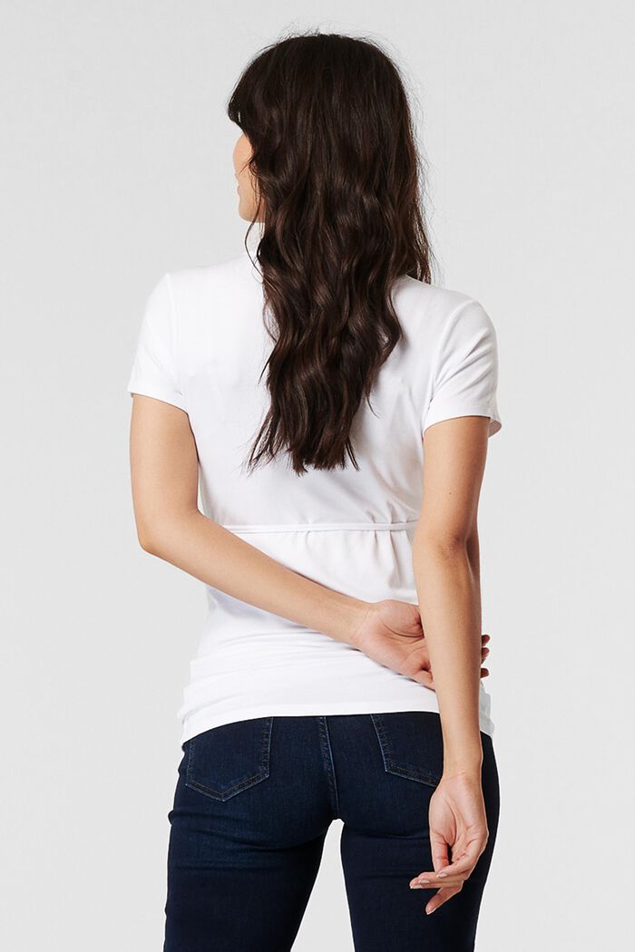 T-shirt z funkcją karmienia, LENZING™ ECOVERO™, WHITE, detail image number 3