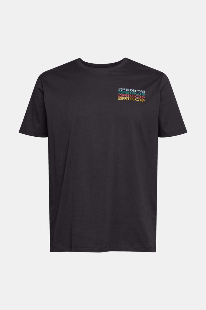 T-shirt z jerseyu z kolorowym nadrukiem z logo