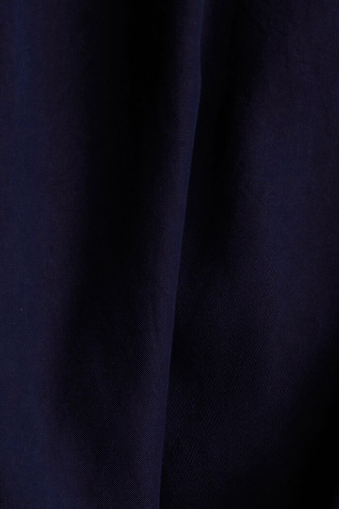 Z włókna TENCEL™:  sukienka w stylu tuniki z paskiem, NAVY, detail image number 4