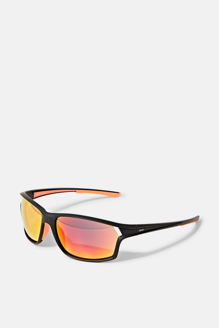 Sportowe okulary przeciwsłoneczne z lustrzanymi szkłami