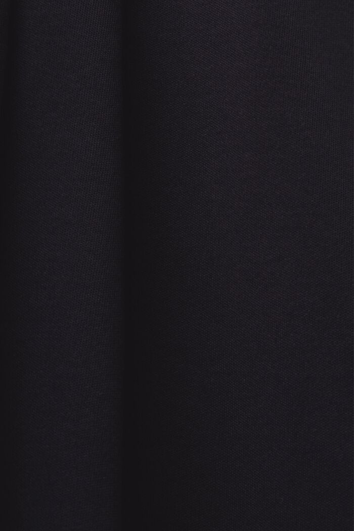 Skrócone spodnie z dżerseju, 100% bawełna, BLACK, detail image number 6