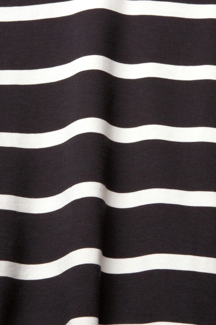 Bluza ze wzorem w paski, BLACK, detail image number 1