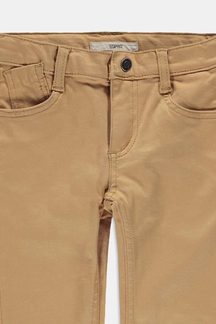Spodnie z 5 kieszeniami i regulowanym pasem, CARAMEL, detail image number 2