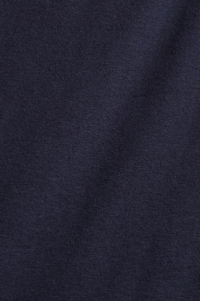 Piżama z kołnierzem rewersowym, 100% bawełna ekologiczna, NAVY, detail image number 4