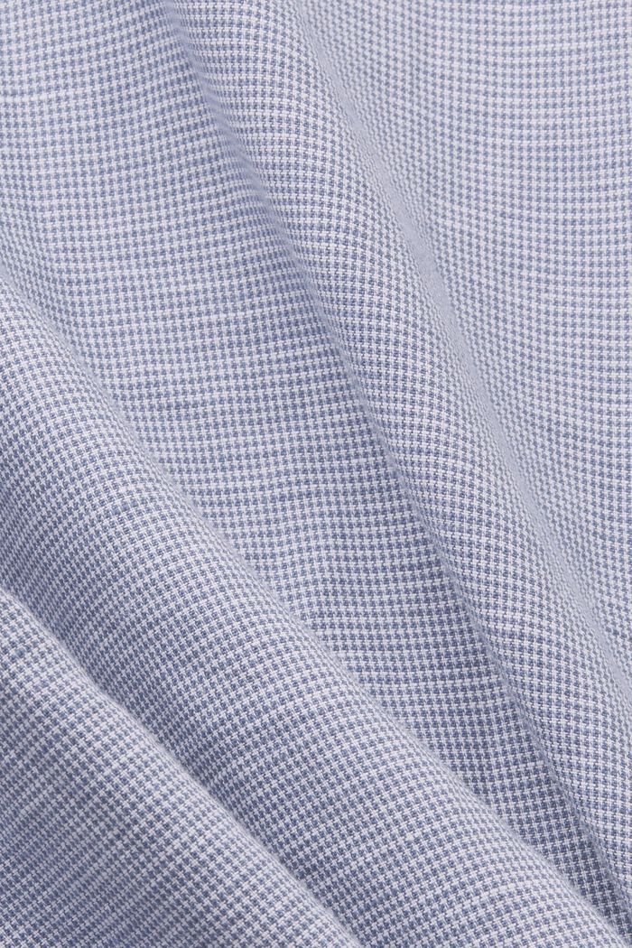 Koszula z krótkim rękawem z mieszanki lnianej w pepitkę, BLUE, detail image number 6
