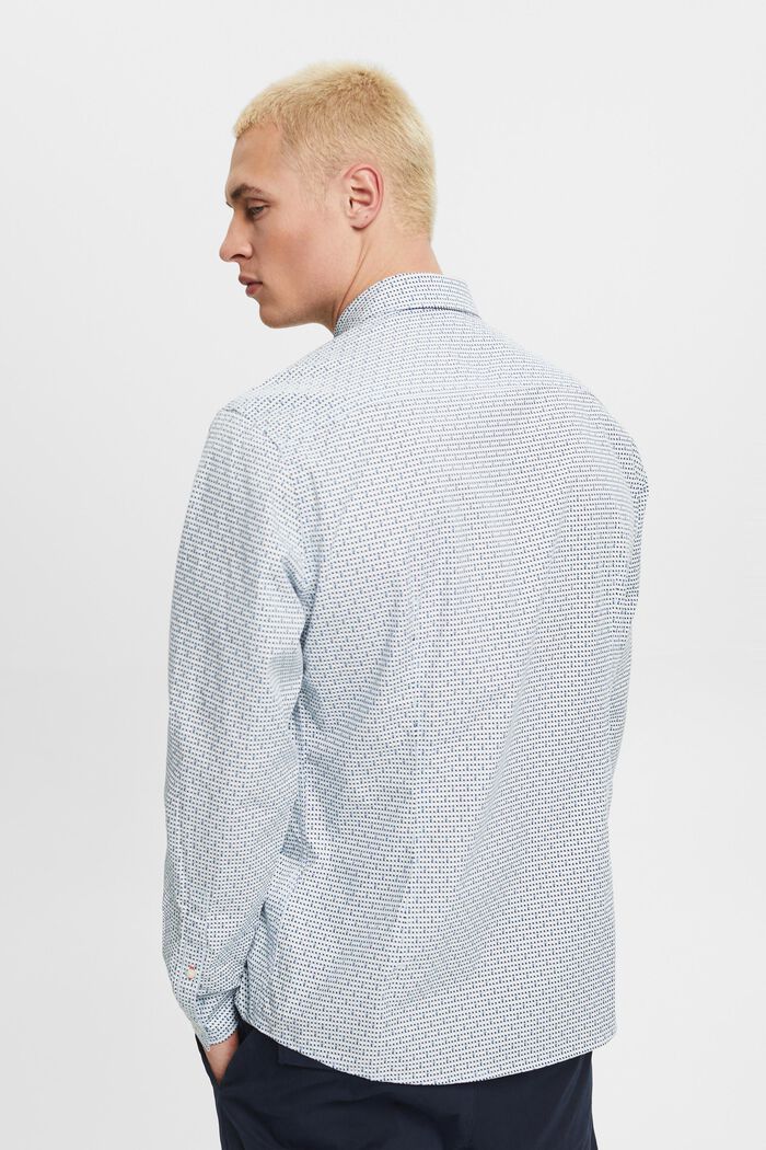 Koszula o fasonie slim fit ze wzorem na całej powierzchni, LIGHT BLUE, detail image number 3
