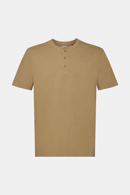 T-shirt henley, 100% bawełna