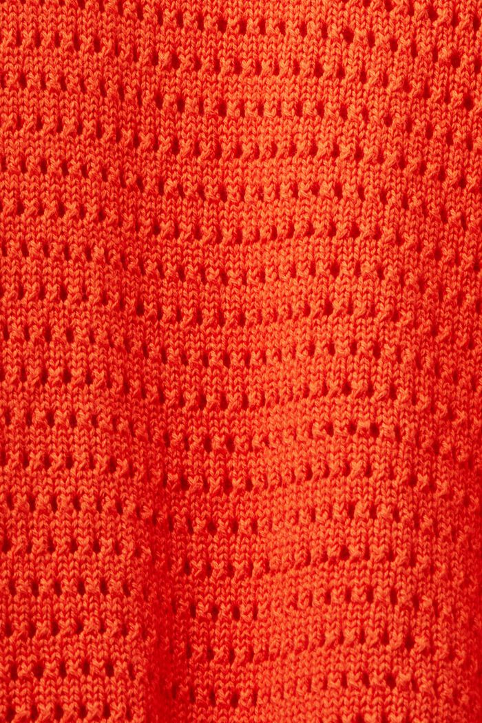 Sweter z siateczki, BRIGHT ORANGE, detail image number 5