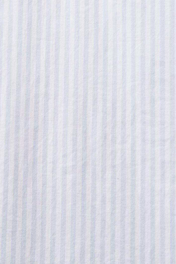 Koszula z paski z bawełnianej popeliny, PASTEL BLUE, detail image number 4