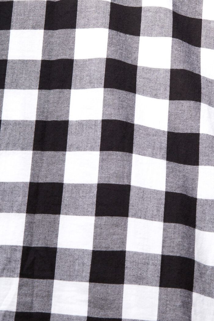Flanelowa koszula w kratkę vichy, 100% bawełny, BLACK, detail image number 5