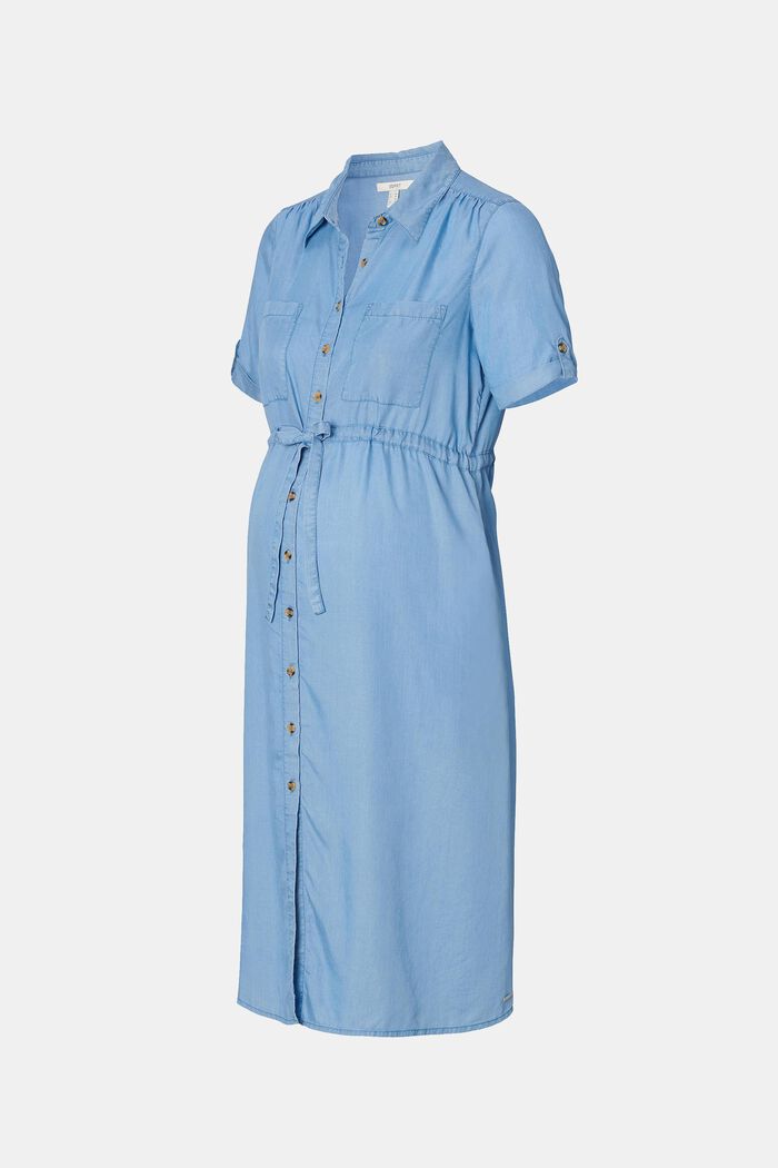 Z włókna TENCEL™: sukienka z guzikami, MEDIUM WASHED, detail image number 5
