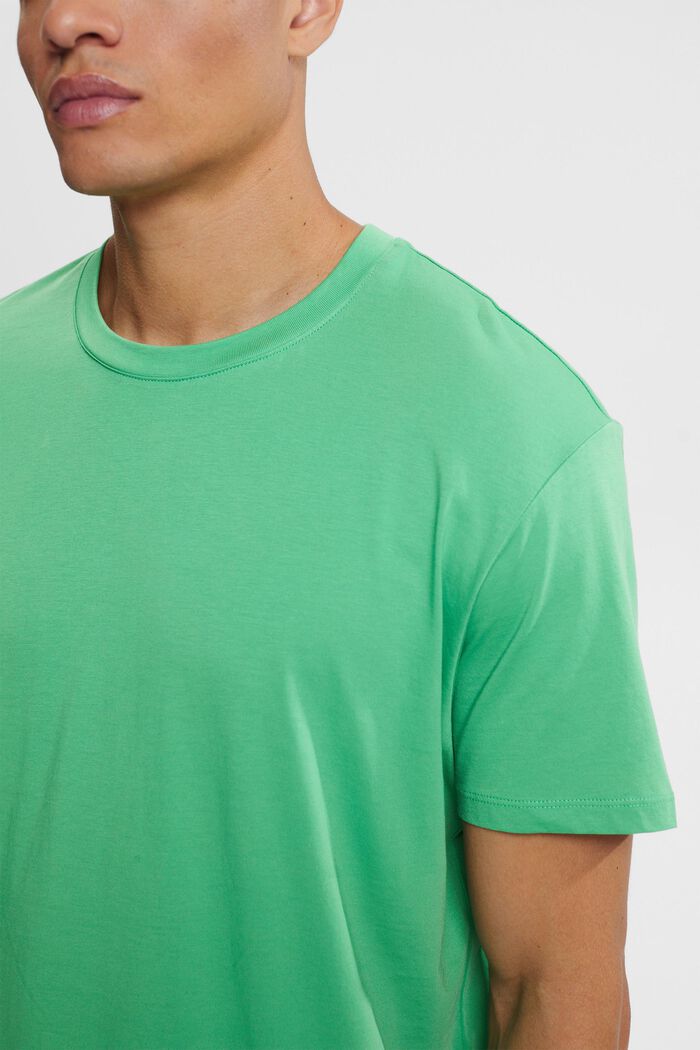 T-shirt z dżerseju, 100% bawełny, GREEN, detail image number 0