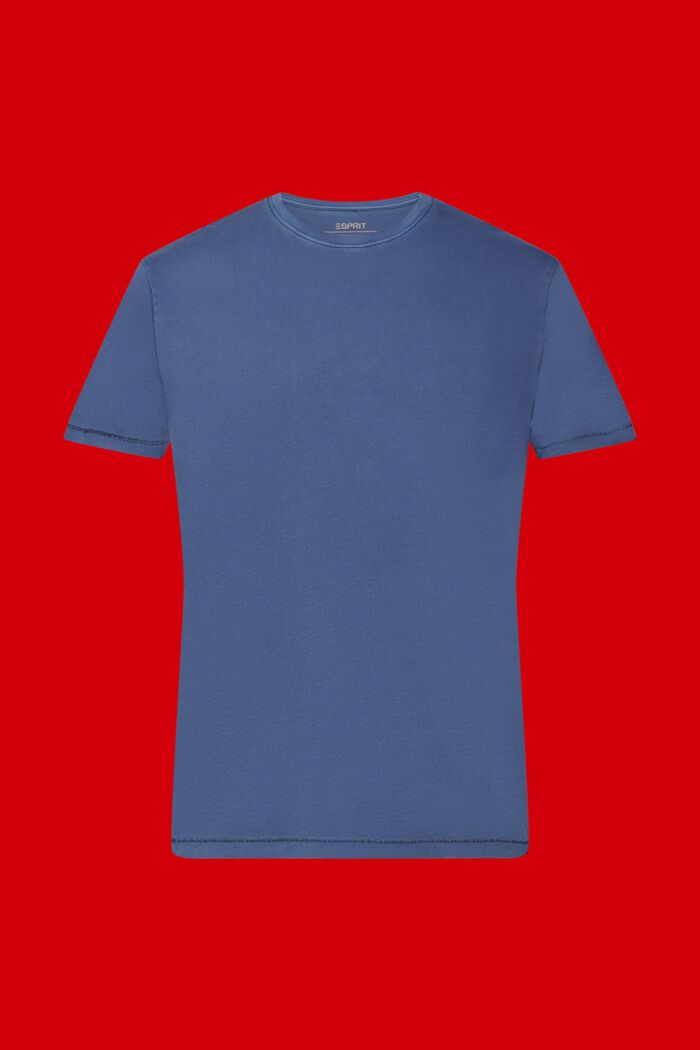 T-shirt z efektem sprania, 100% bawełny, NAVY, detail image number 5