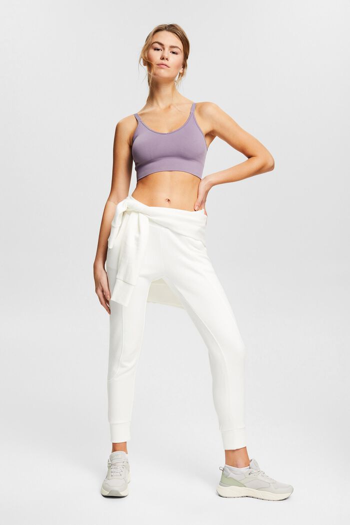 Spodnie joggingowe z mieszanki z bawełną ekologiczną, OFF WHITE, detail image number 1