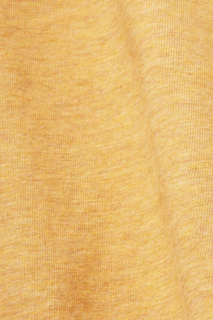 Koszulka polo z bawełnianego dżerseju, SUNFLOWER YELLOW, detail image number 5