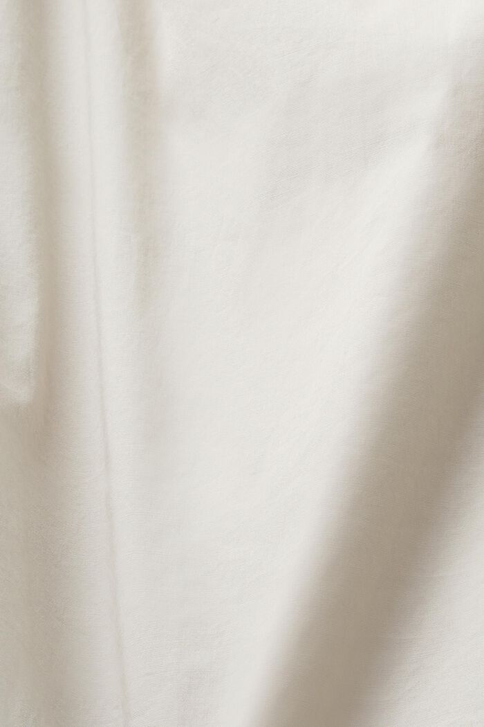 Popelinowa bluzka bez rękawów, LIGHT BEIGE, detail image number 4