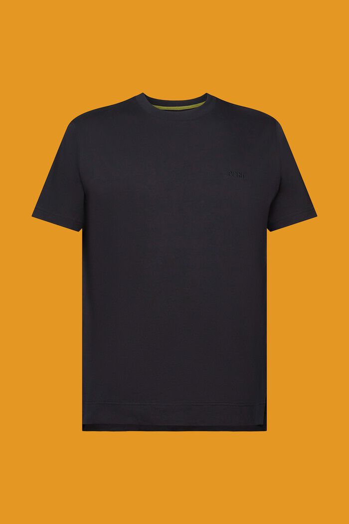 T-shirt z haftowanym logo, BLACK, detail image number 6