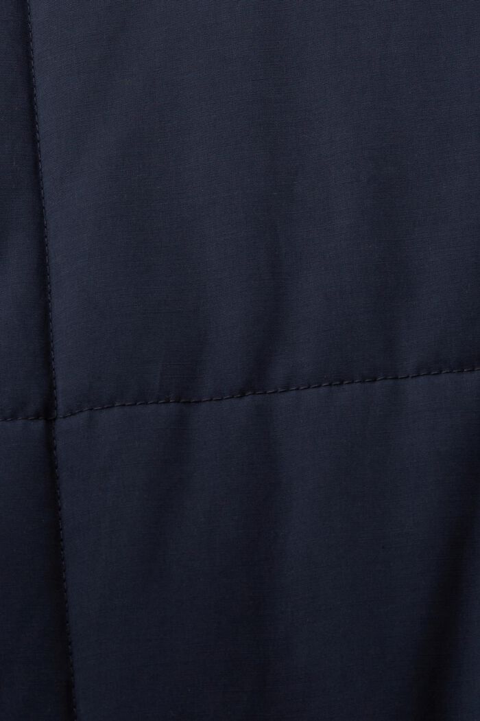 Z recyklingu: pikowany płaszcz z polarową podszewką, NAVY, detail image number 6