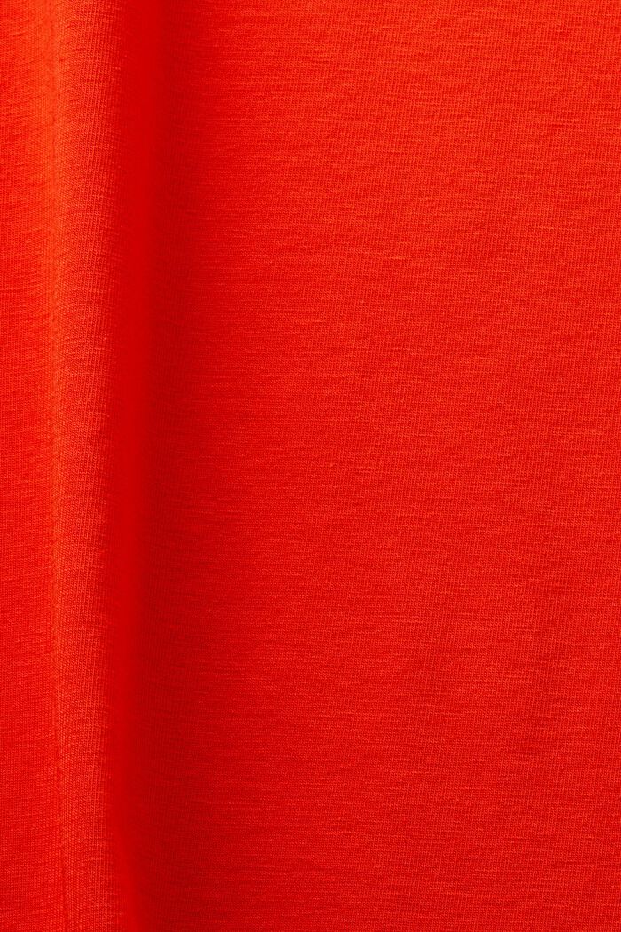T-shirt z półgolfem z jerseyu, RED, detail image number 5