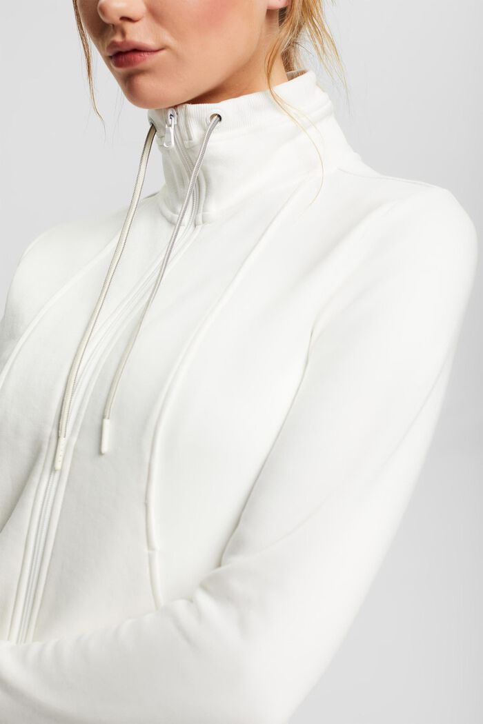 Bluza rozpinana, mieszanka bawełniana, OFF WHITE, detail image number 0