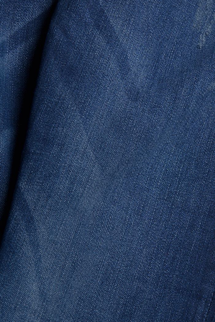 Dżinsy z bawełną organiczną i superstreczem, BLUE DARK WASHED, detail image number 4