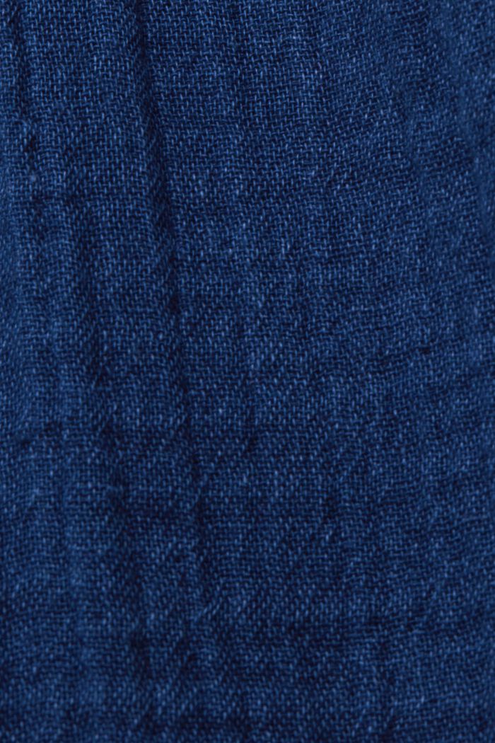 Marszczone szorty na gumce, 100% bawełny, NAVY, detail image number 6