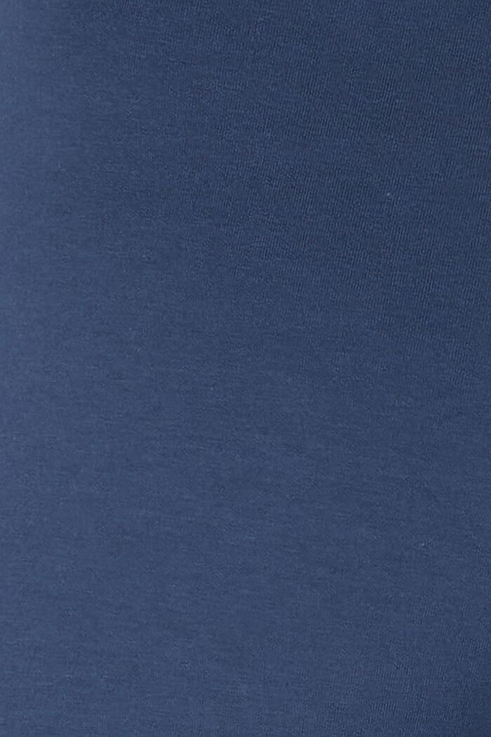 Dżersejowe spodnie z panelem na brzuch, DARK BLUE, detail image number 2