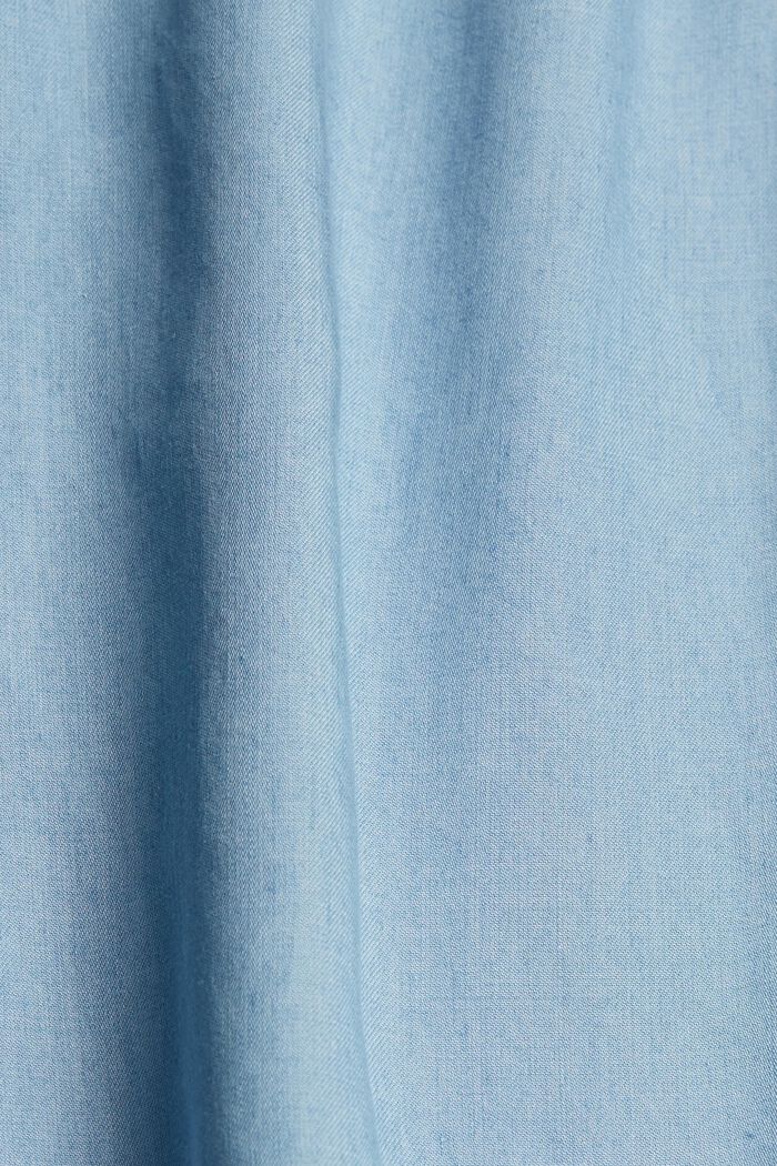 Z włókna TENCEL™: dżinsowa bluzka z haftem, BLUE LIGHT WASHED, detail image number 4