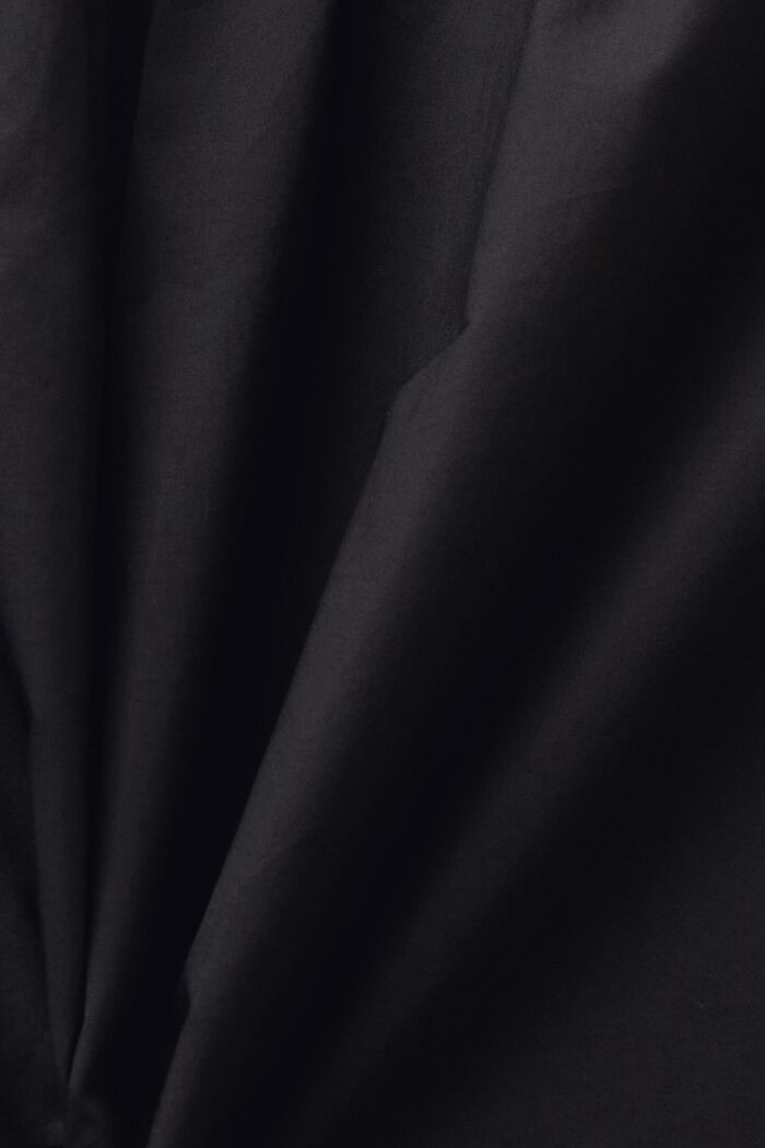 Bluzka bez rękawów z popeliny, BLACK, detail image number 4