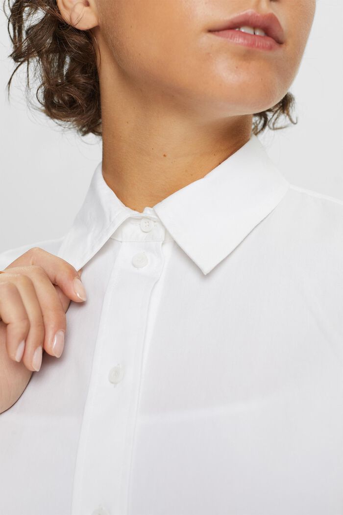 Bluzka koszulowa oversize, WHITE, detail image number 2