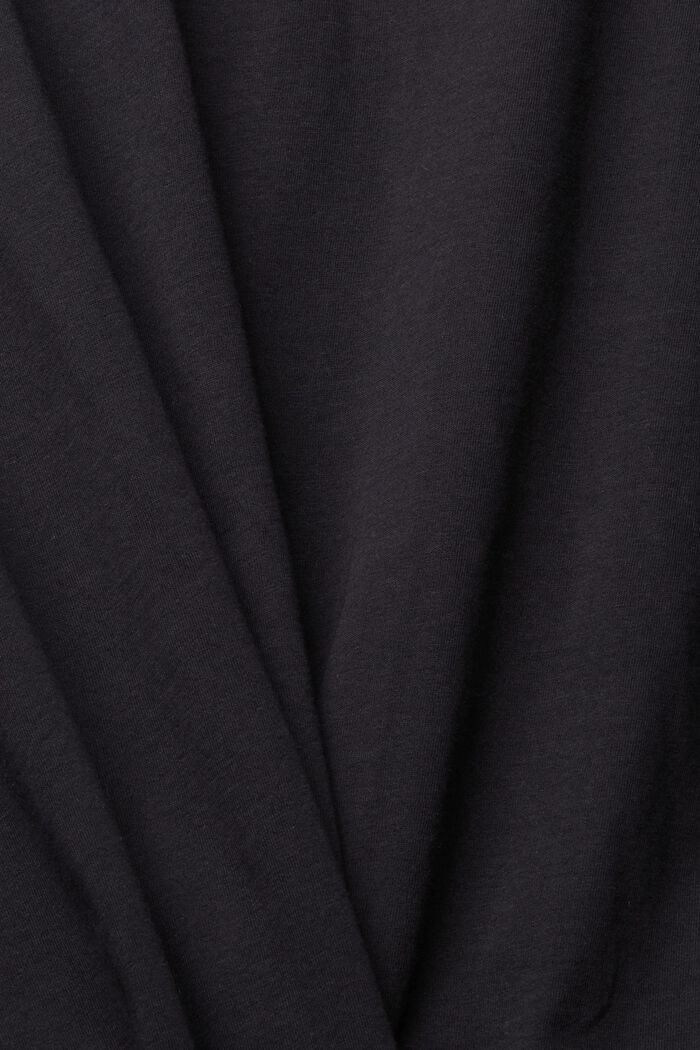 Z recyklingu: jednokolorowa bluza, BLACK, detail image number 5