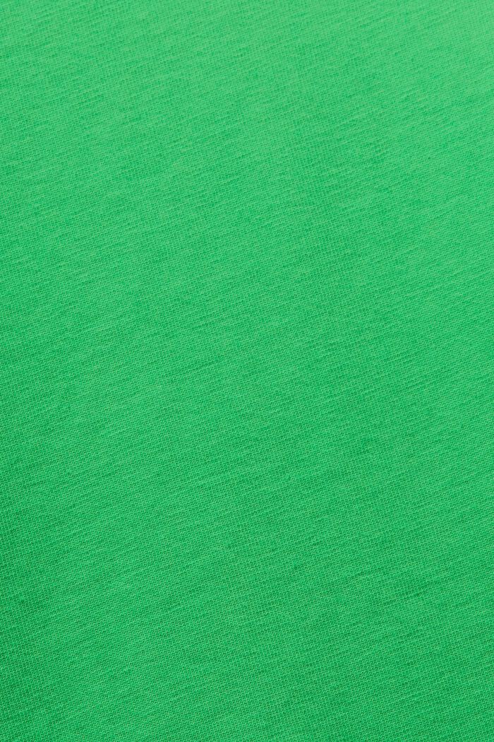 Koszulka bawełniana z okrągłym dekoltem, GREEN, detail image number 6