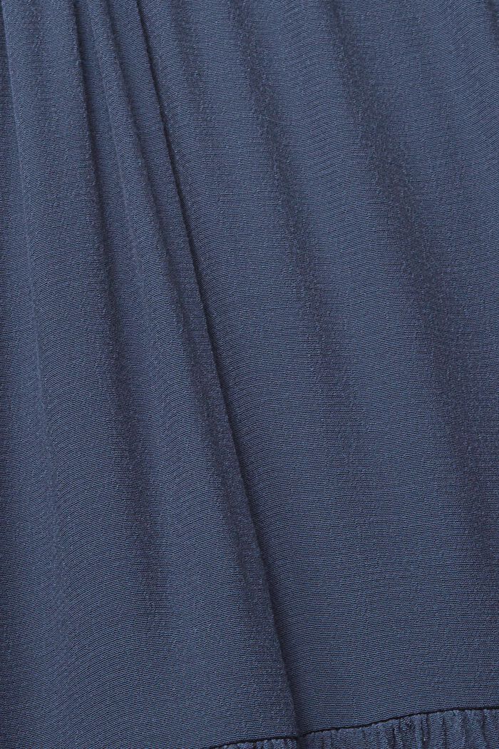 Szeroka sukienka z falbanami, NAVY, detail image number 5