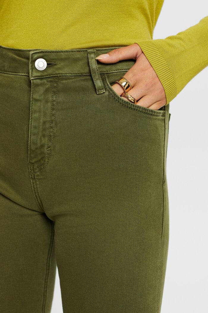 Spodnie ze streczem slim fit, KHAKI GREEN, detail image number 2
