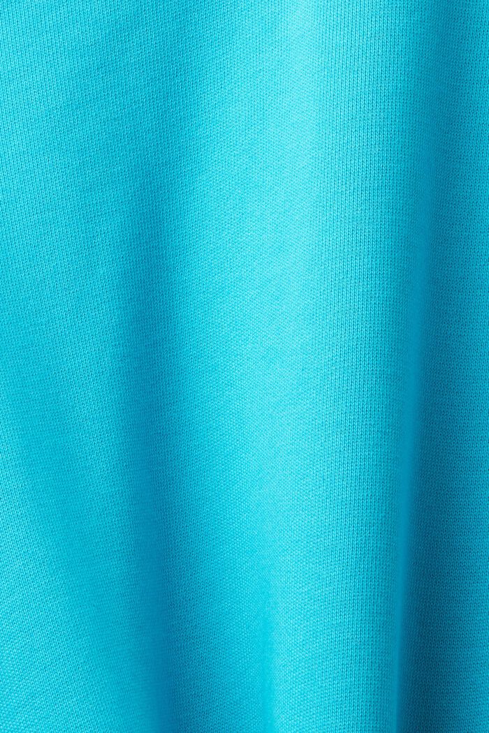 Bluza z haftowanym logo na rękawie, AQUA GREEN, detail image number 5