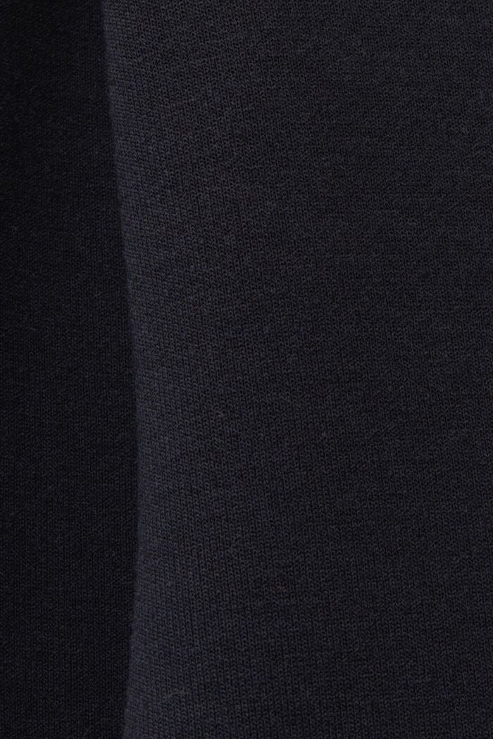 Joggersy z zamkiem błyskawicznym w kontrastującym kolorze, BLACK, detail image number 4
