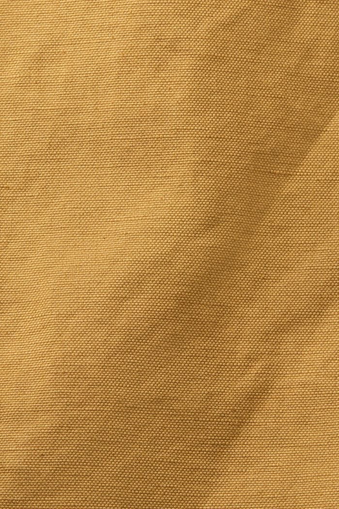 Spódnica kopertowa mini, mieszanka bawełny i lnu, TOFFEE, detail image number 5