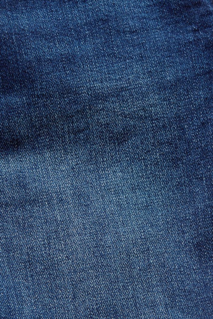 Dżinsowe szorty ze średnim stanem, BLUE DARK WASHED, detail image number 5
