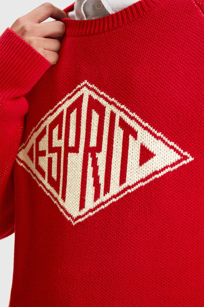 Sweter unisex, RED, detail image number 6