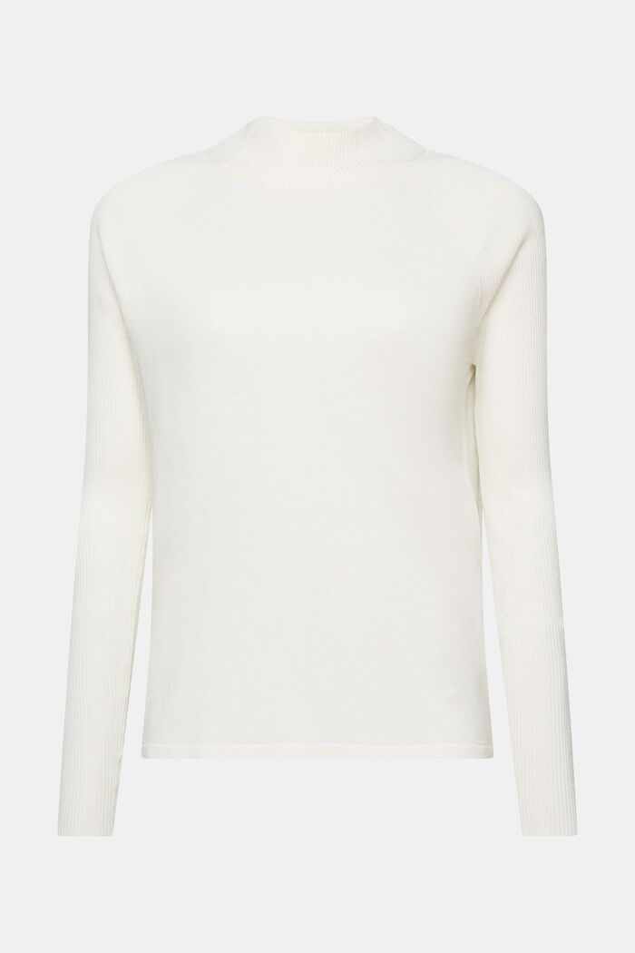 Sweter z półgolfem, LENZING™ ECOVERO™, OFF WHITE, detail image number 6