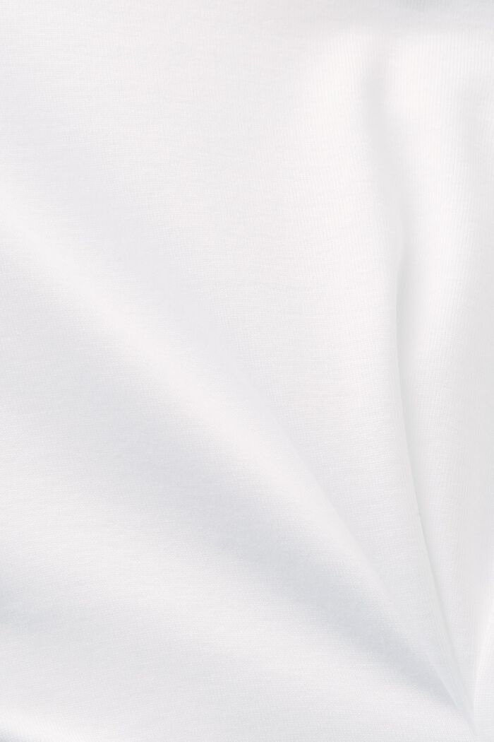Bawełniany T-shirt z krótkim rękawem, WHITE, detail image number 5