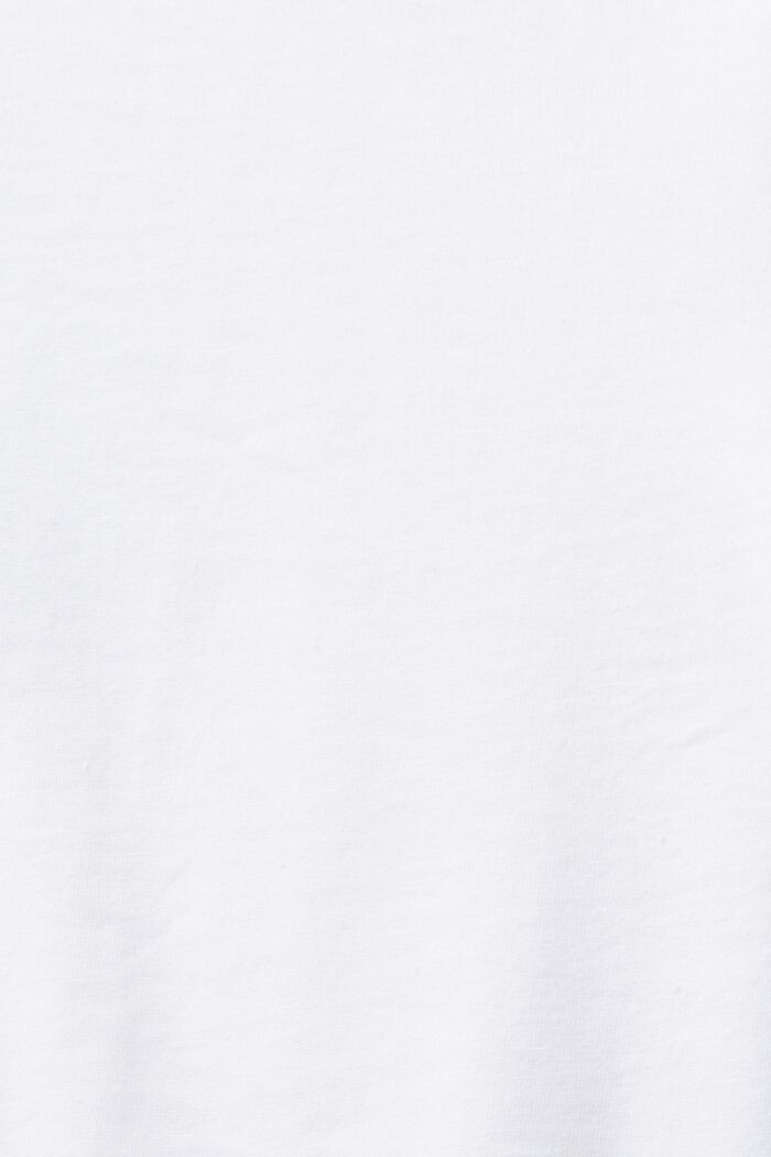 Bawełniany T-shirt z graficznym nadrukiem, WHITE, detail image number 5