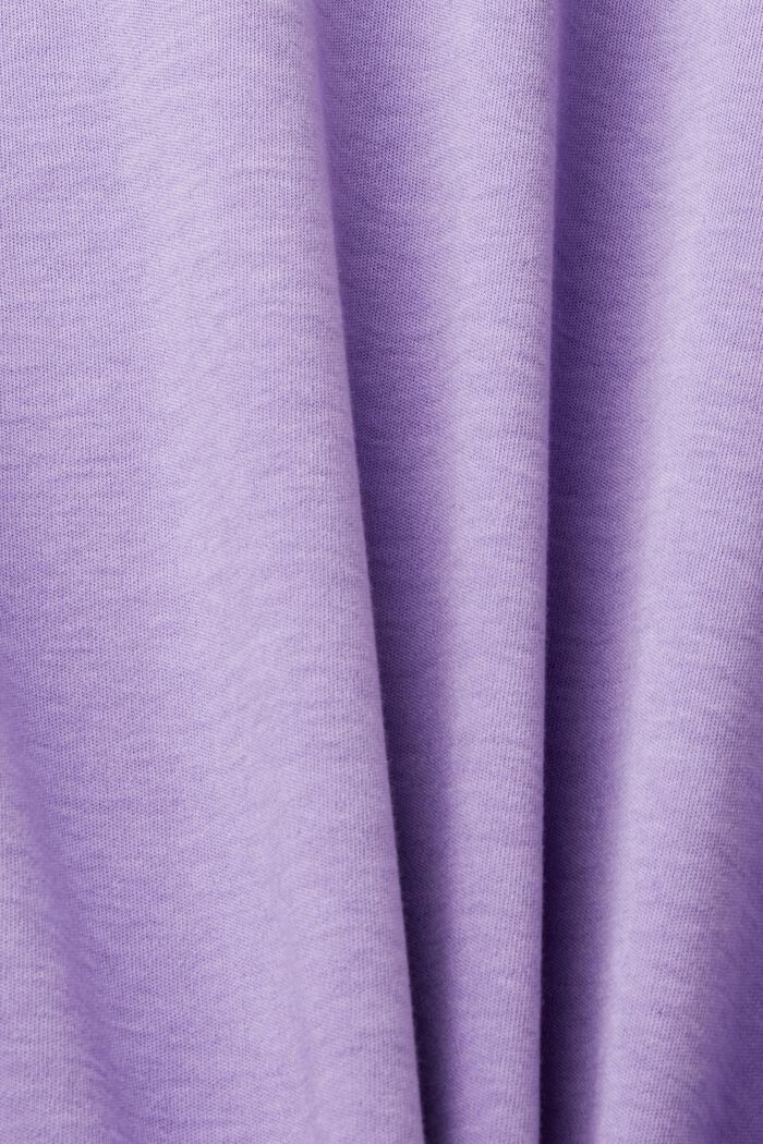 Koszulka z bawełny, fason oversizowy, PURPLE, detail image number 6