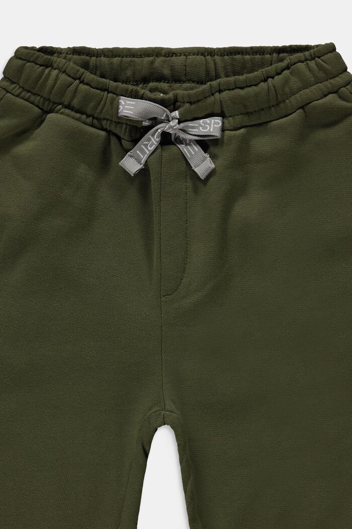 Spodnie dresowe z logo, 100% bawełny, OLIVE, detail image number 2