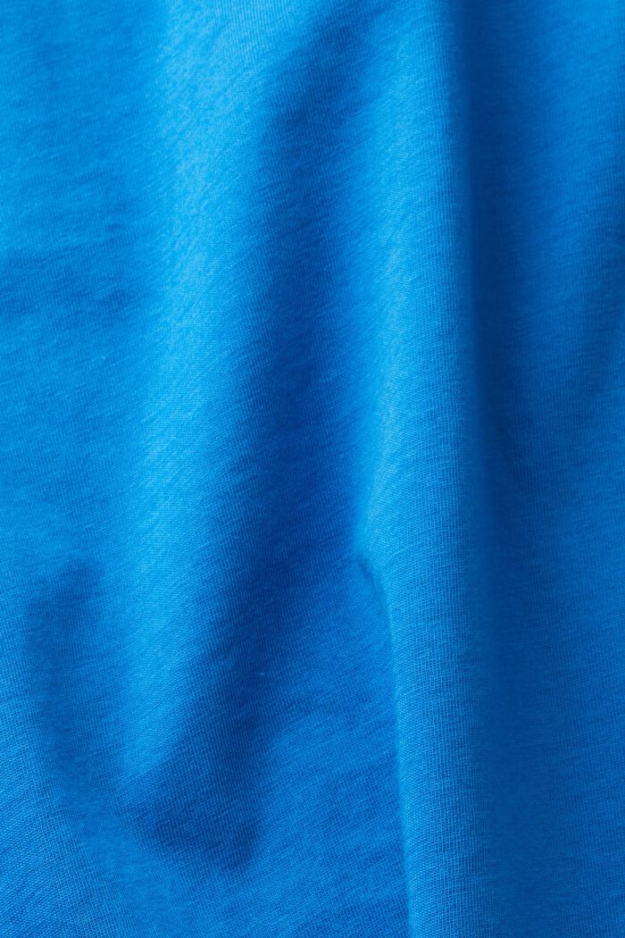 T-shirt z nadrukiem na piersi, BLUE, detail image number 1