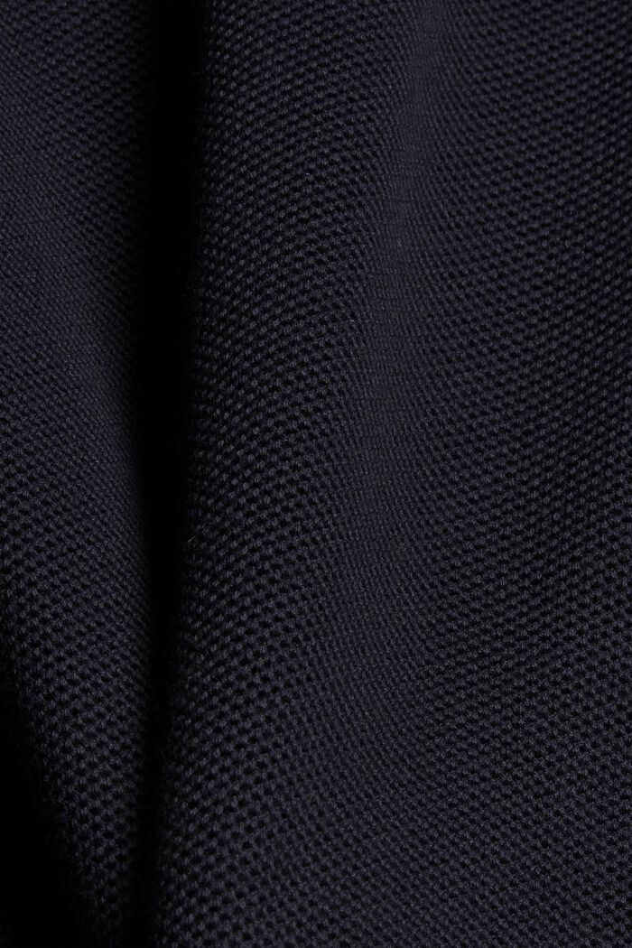 Sweter z fakturą, 100% bawełny ekologicznej, BLACK, detail image number 4