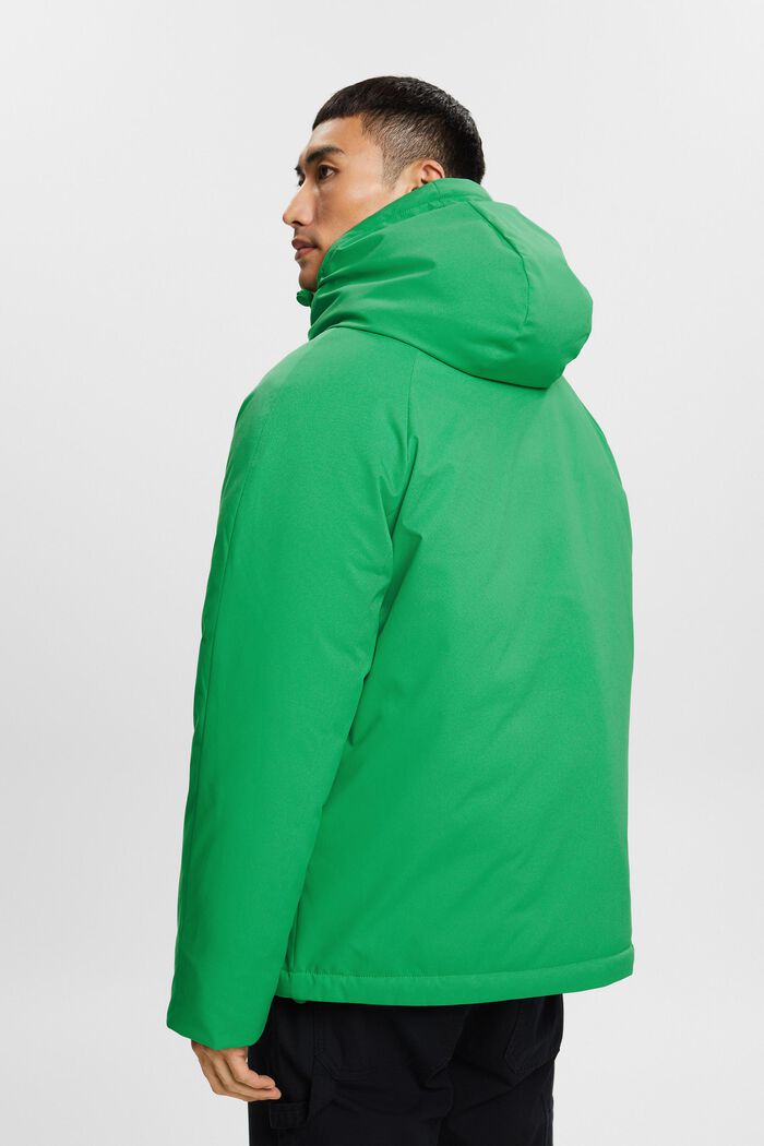 Puchowy płaszcz z kapturem, GREEN, detail image number 2