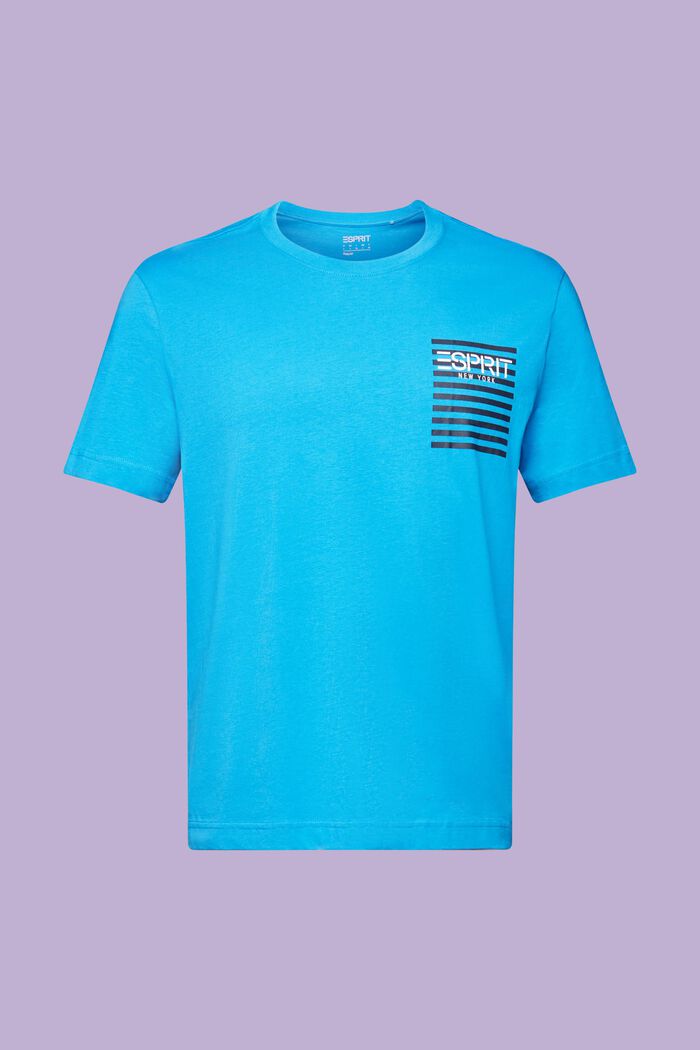T-shirt z logo, BLUE, detail image number 6