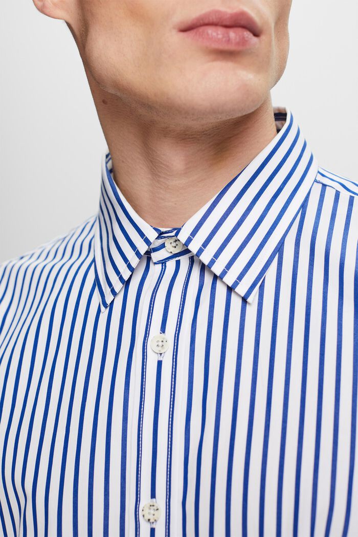 Koszula w paski z popeliny, BRIGHT BLUE, detail image number 3