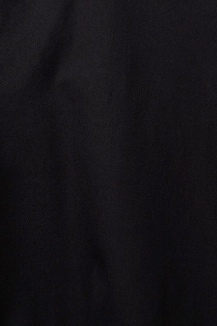 Sukienka o linii A z bawełny organicznej, BLACK, detail image number 4